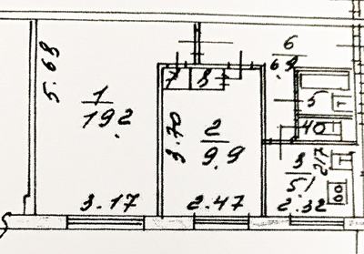 2-к кв, 45.2 м²